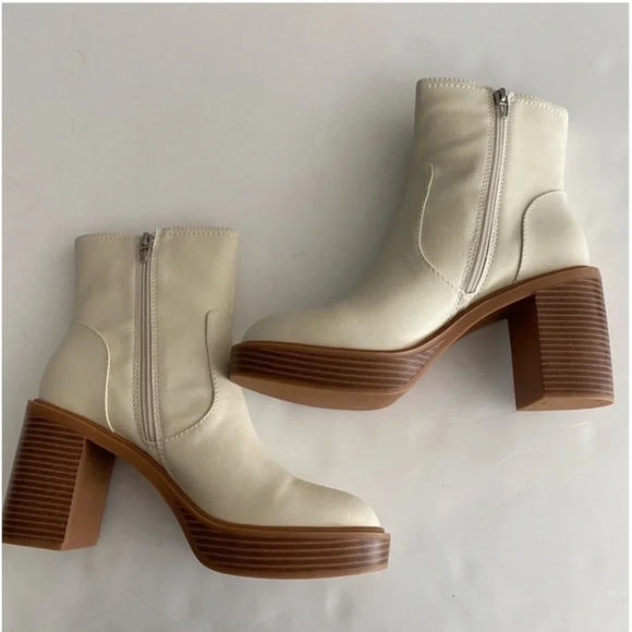 New Dolce Vita Calory Chelsea Boots Ivory Stella Cinzia bootie boho hipster - Picture 8 of 14
